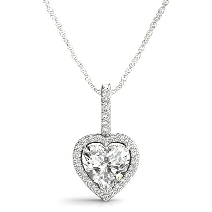 Heart Shape Halo Pendant, product view 3 | Southern Star Diamonds