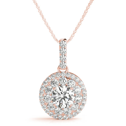 Preston Halo Pendant, product view 2 | Southern Star Diamonds
