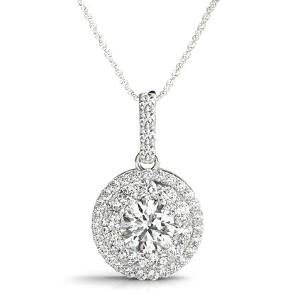 Preston Halo Pendant, product view 3 | Southern Star Diamonds