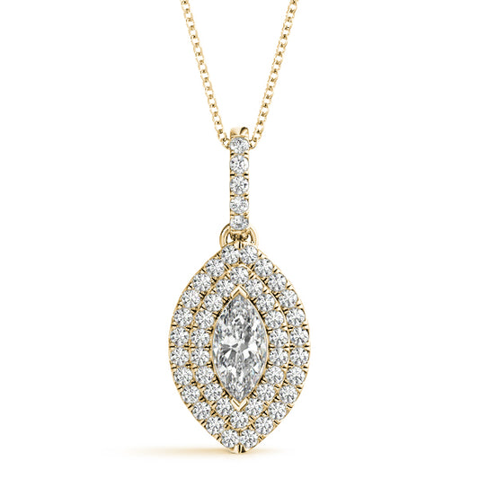 Viola Marquise Halo Pendant | Southern Star Diamonds
