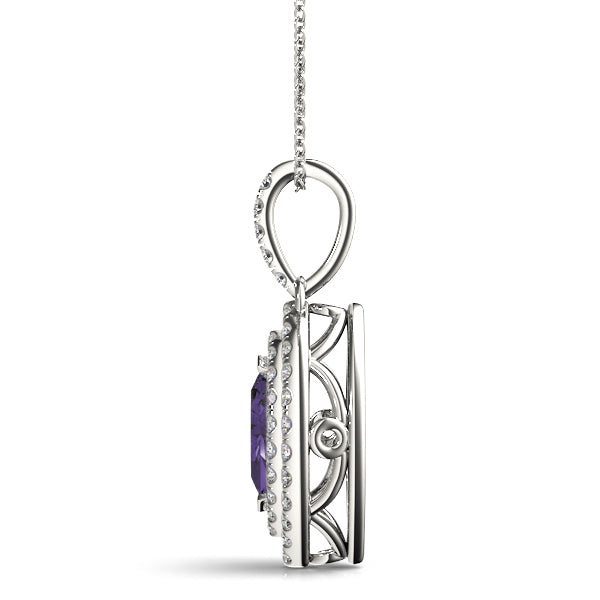 Pendants Marquise 7x3.5 Double Halo