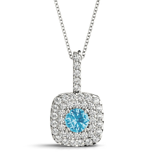 Tucker Double Cushion Halo Pendant | Southern Star Diamonds