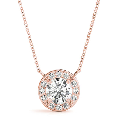 Round Halo Pendant