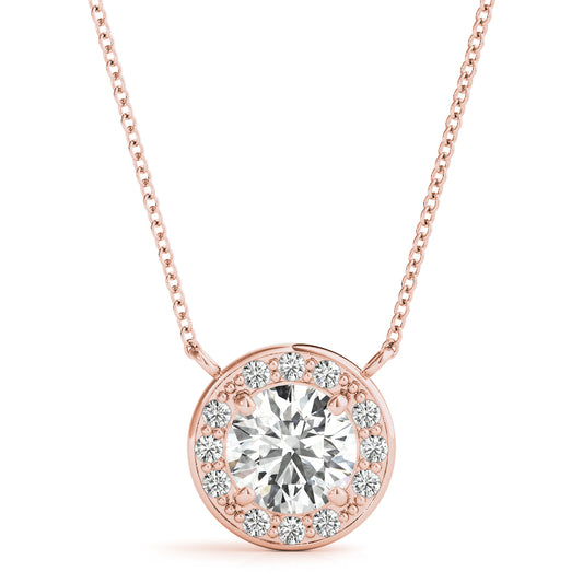 Round Halo Pendant