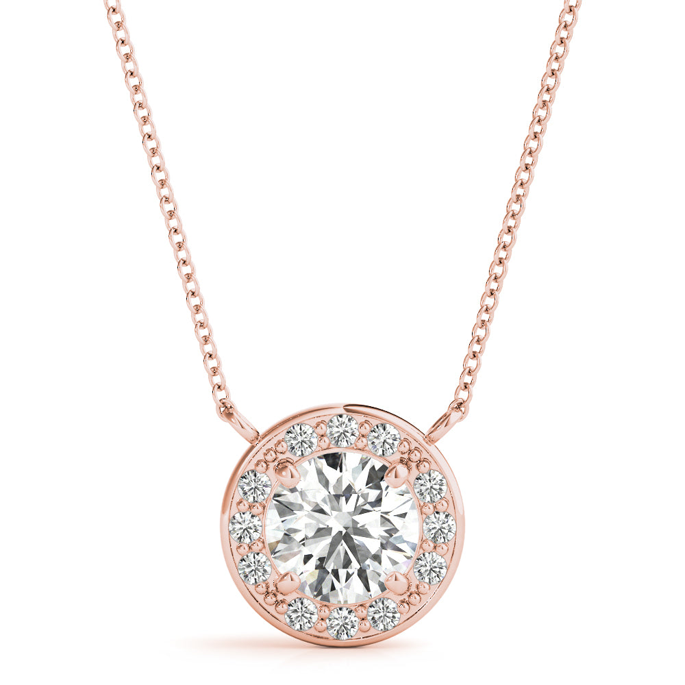 Round Halo Pendant