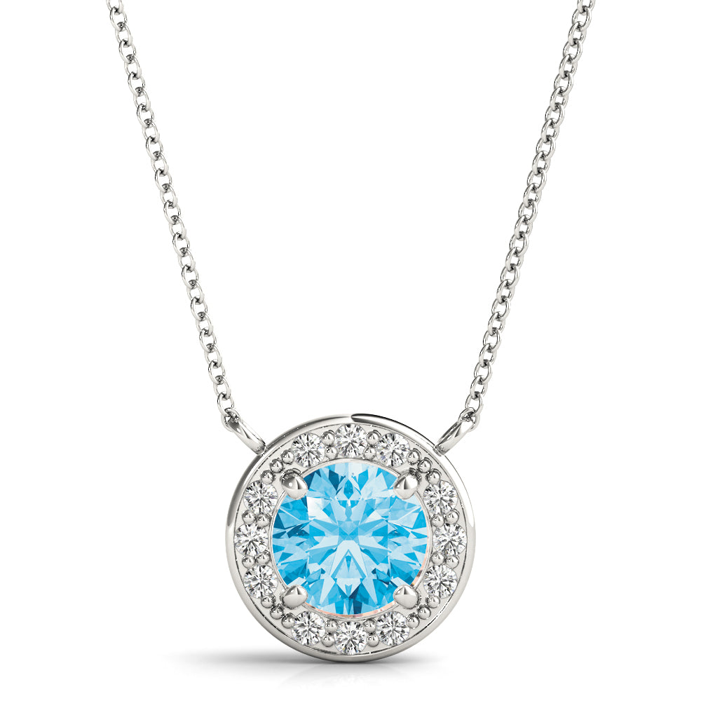 Round Halo Pendant