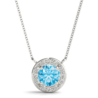 Round Halo Pendant