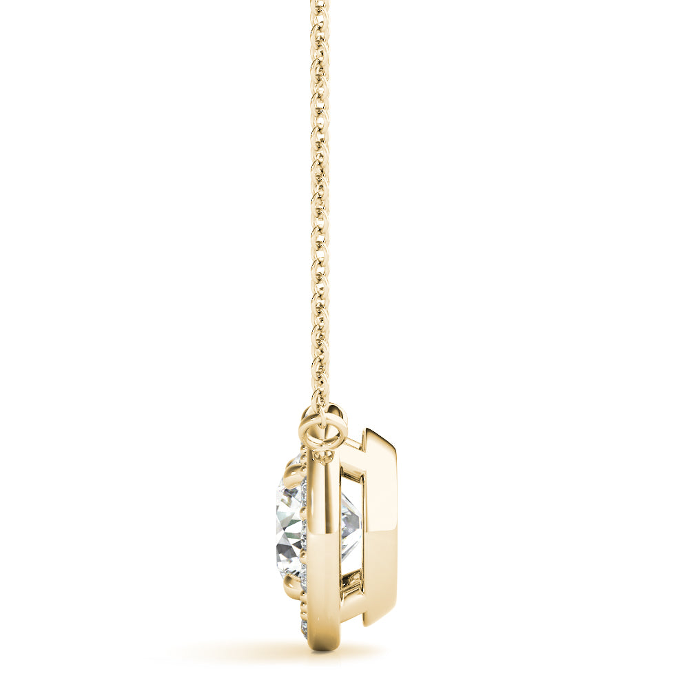 Round Halo Pendant