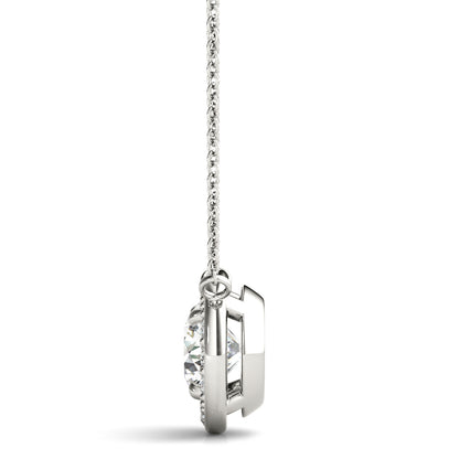 Round Halo Pendant