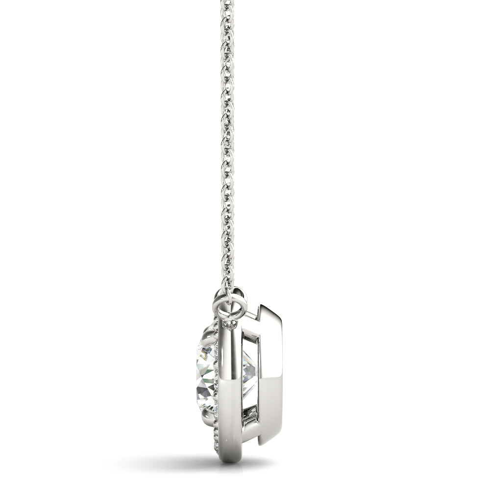 Round Halo Pendant