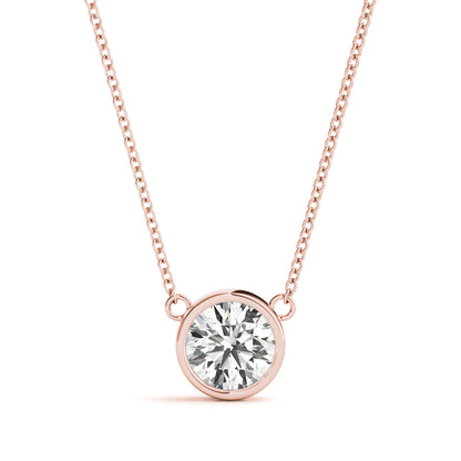 Solitaire Bezel Set Diamond Pendant, product view 2 | Southern Star Diamonds