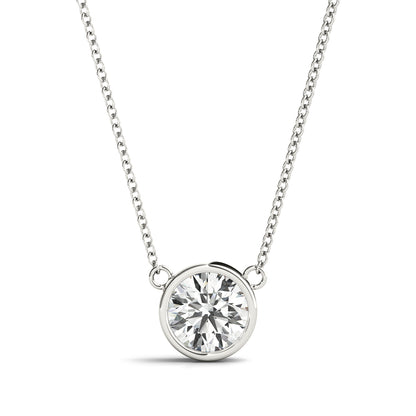 Solitaire Bezel Set Diamond Pendant, product view 3 | Southern Star Diamonds