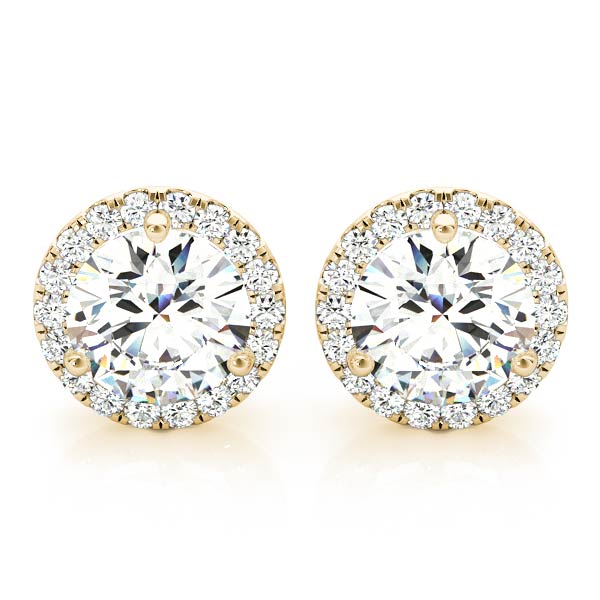 Oleander Martini Halo Earrings | Southern Star Diamonds