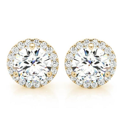 Oleander Martini Halo Earrings | Southern Star Diamonds