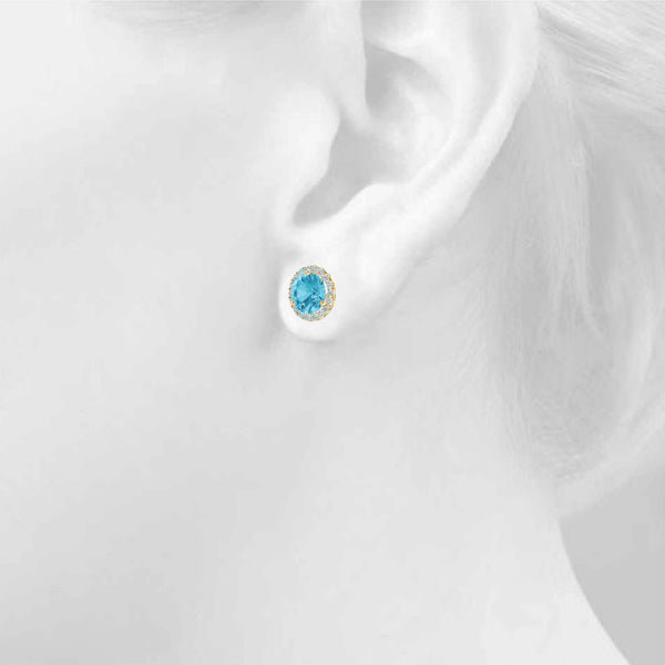 Martini Halo Earrings