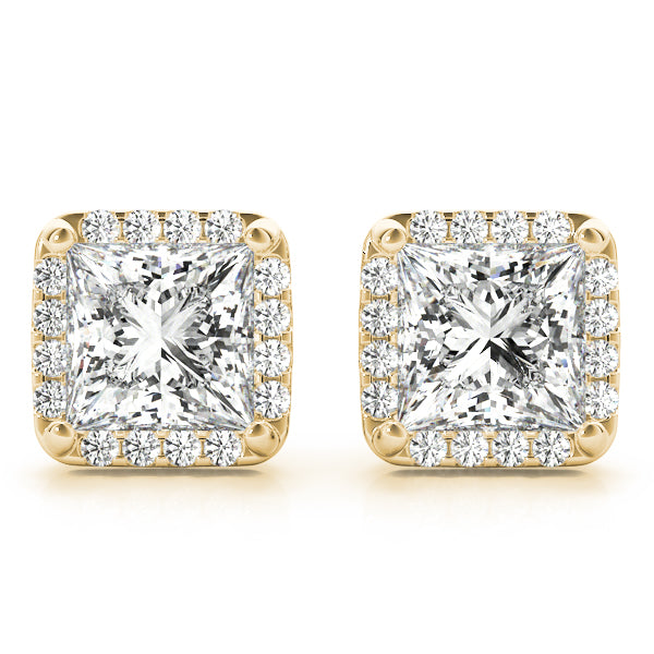 Roberts Square Halo Earrings | Southern Star Diamonds