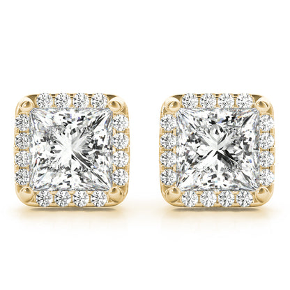 Roberts Square Halo Earrings | Southern Star Diamonds