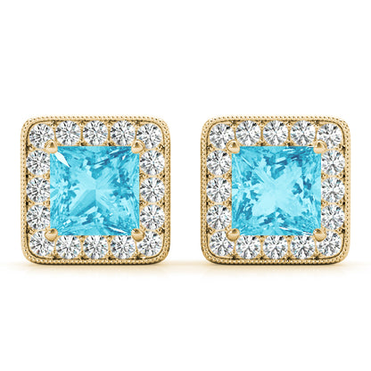 Dupain Halo Earrings, product view 3 | Southern Star Diamonds