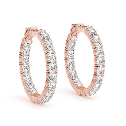 .8 Inch 4 Prong Round Hoop