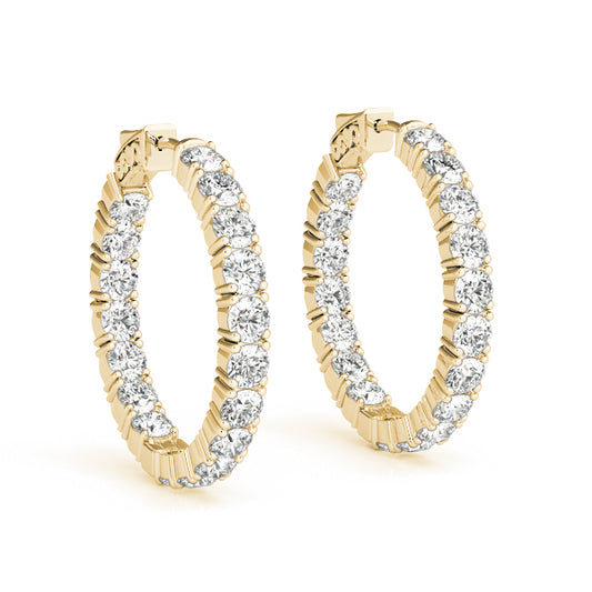 .8 Inch 4 Prong Round Hoop