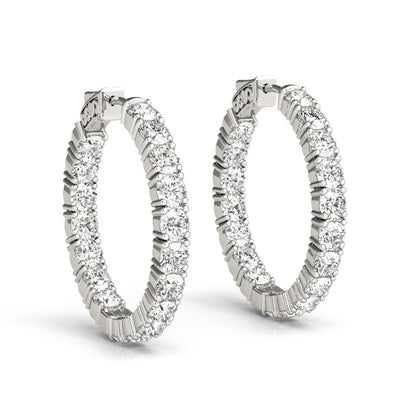 .8 Inch 4 Prong Round Hoop