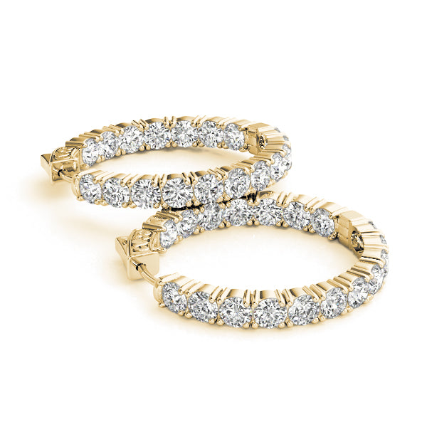 .8 Inch 4 Prong Round Hoop
