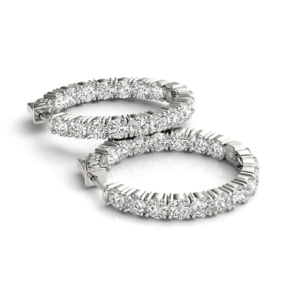 .8 Inch 4 Prong Round Hoop