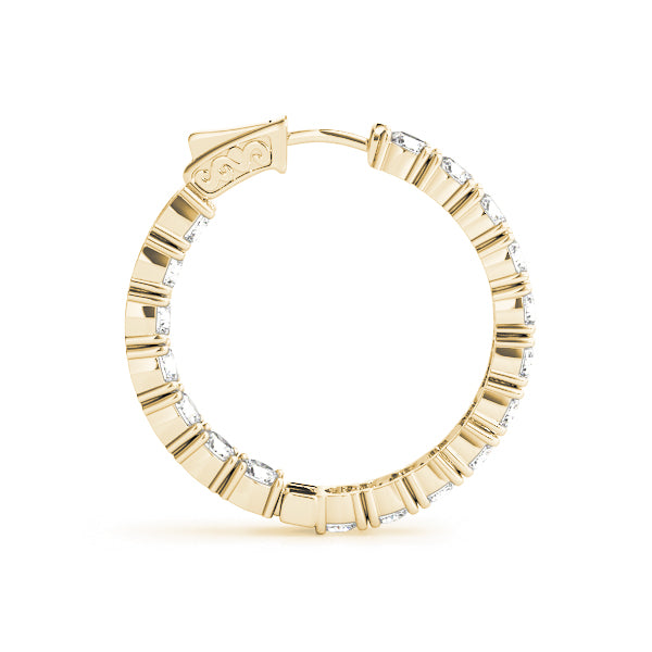 .8 Inch 4 Prong Round Hoop