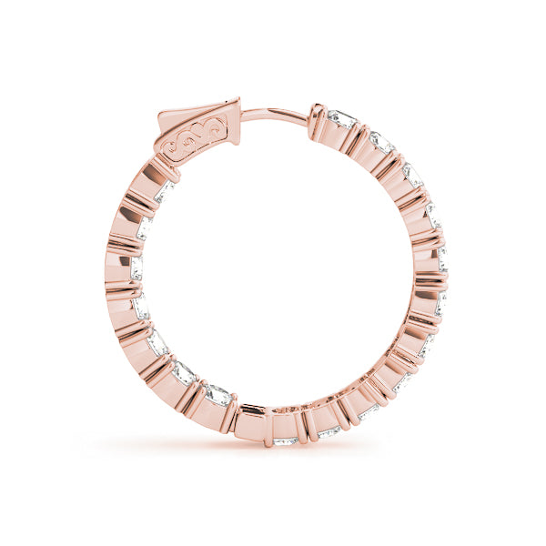 .8 Inch 4 Prong Round Hoop