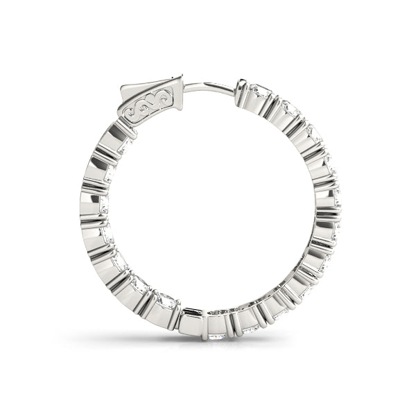 .8 Inch 4 Prong Round Hoop