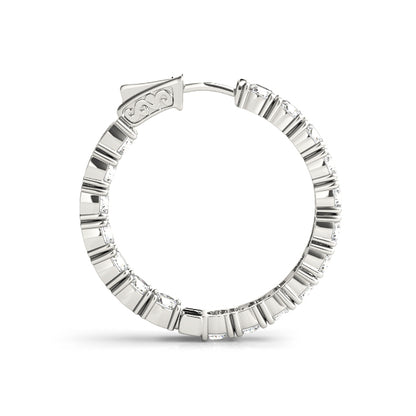 .8 Inch 4 Prong Round Hoop