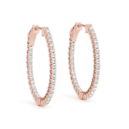 1.2 Inch Lucida Oval Hoop