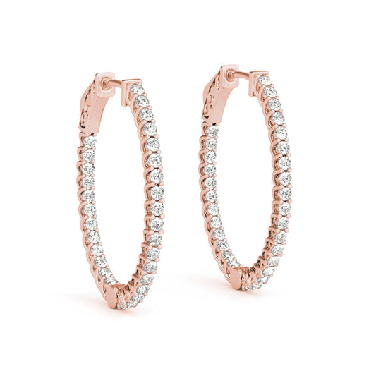 1.2 Inch Lucida Oval Hoop