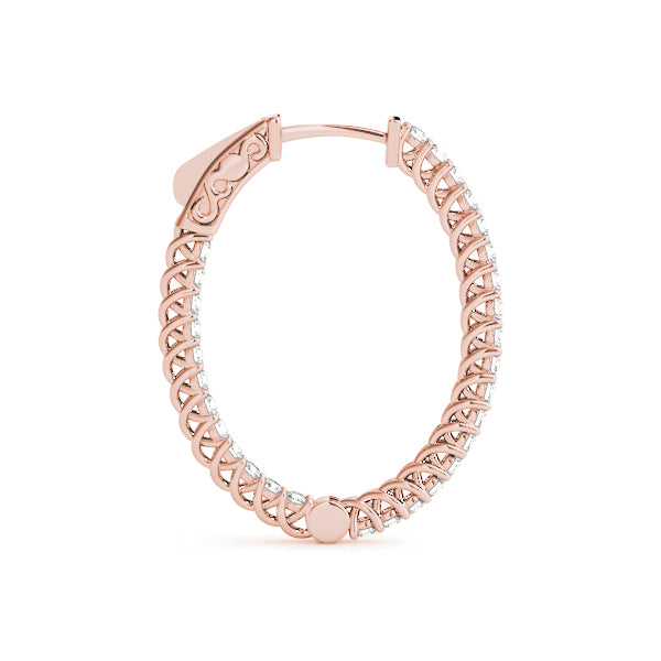 1.2 Inch Lucida Oval Hoop