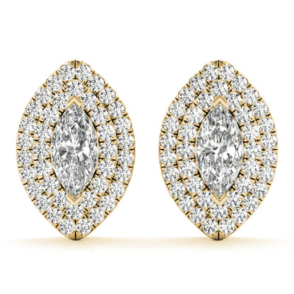 Arkley Double Halo Marquise Earrings | Southern Star Diamonds