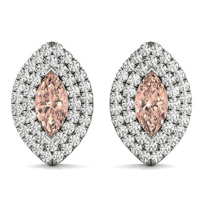 Double Halo Mq Earrings