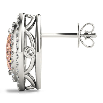 Double Halo Mq Earrings
