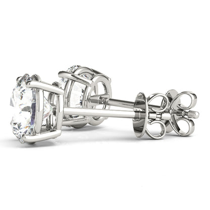 1.25ct Standard 4 Prong Wire Earrings