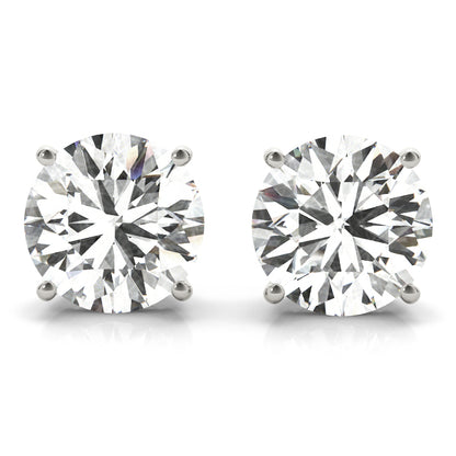 1.25ct Standard 4 Prong Wire Earrings