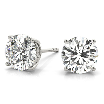 1.25ct Standard 4 Prong Wire Earrings