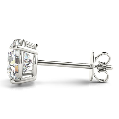1.25ct Standard 4 Prong Wire Earrings