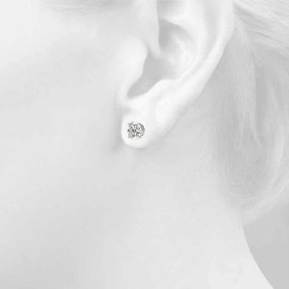 1.25ct Standard 4 Prong Wire Earrings