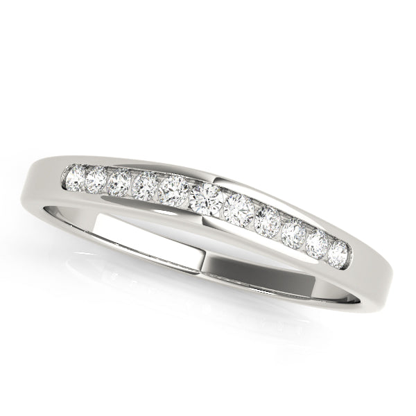 Frangipani Channel Set Wedding Band, product view 3 | Southern Star Diamonds