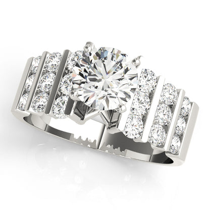 Fingerlime Multirow Engagement Ring - Front