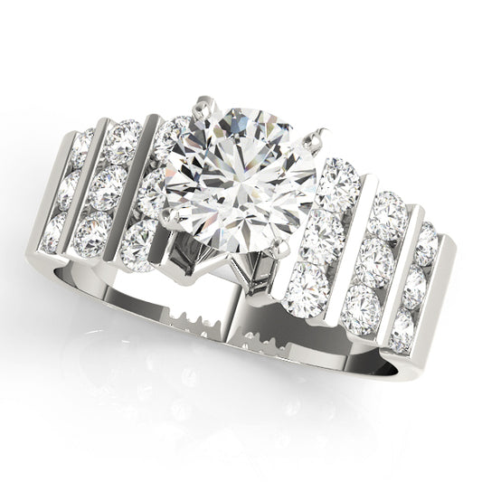 Fingerlime Multirow Engagement Ring - Front