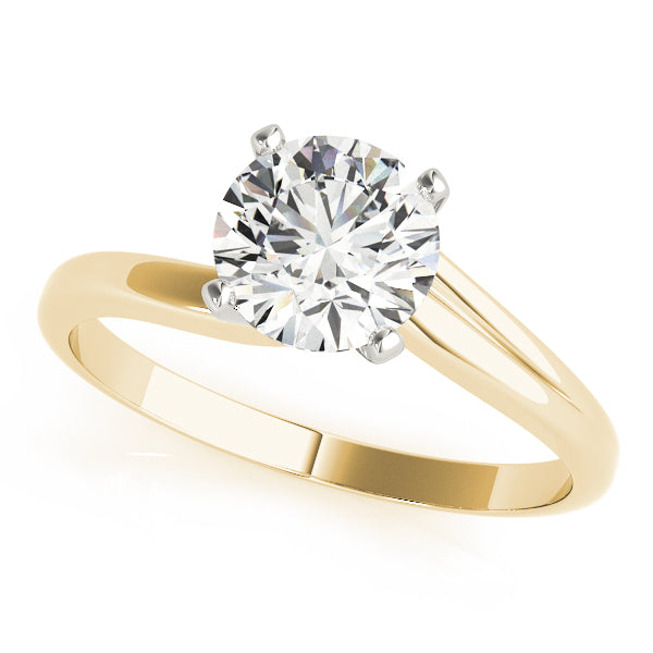 Rose Twisted Shank Engagement Ring