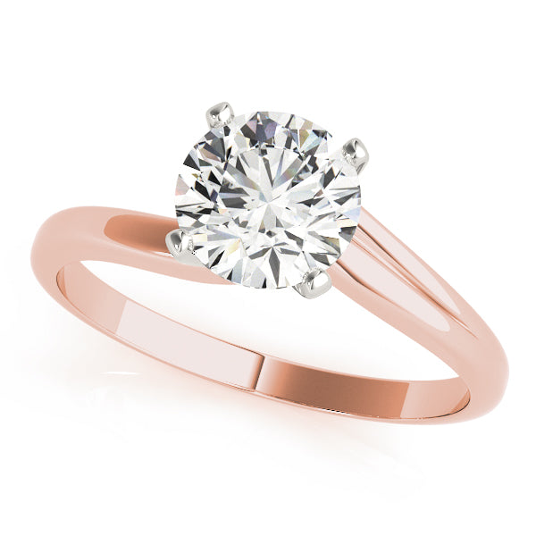 Rose Twisted Shank Engagement Ring