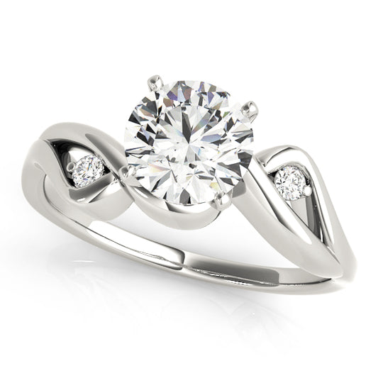Notelaea Unique Engagement Ring - Front