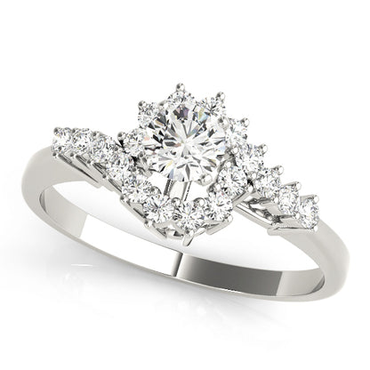 Themeda Unique Engagement Ring - Front