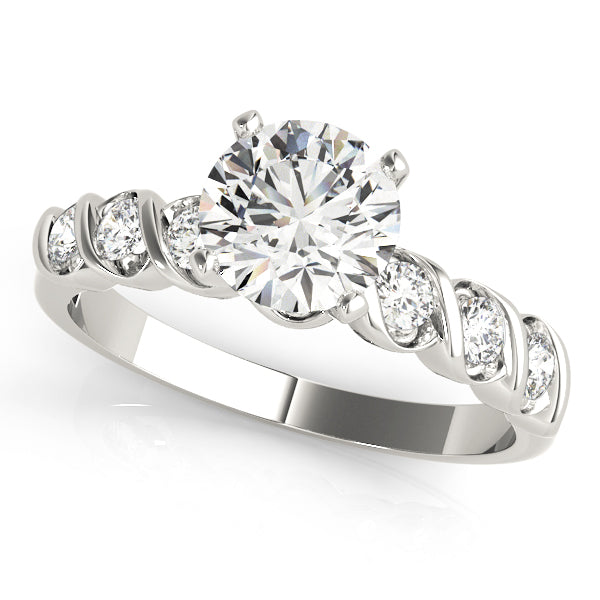 Burchardia Pave Engagement Ring